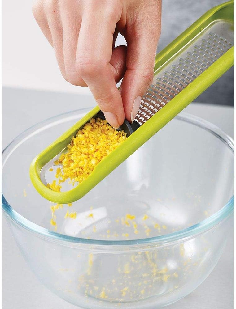 Joseph Joseph 20049 Handi-Zest Multi-Function Zester with Blade Wiper, Green