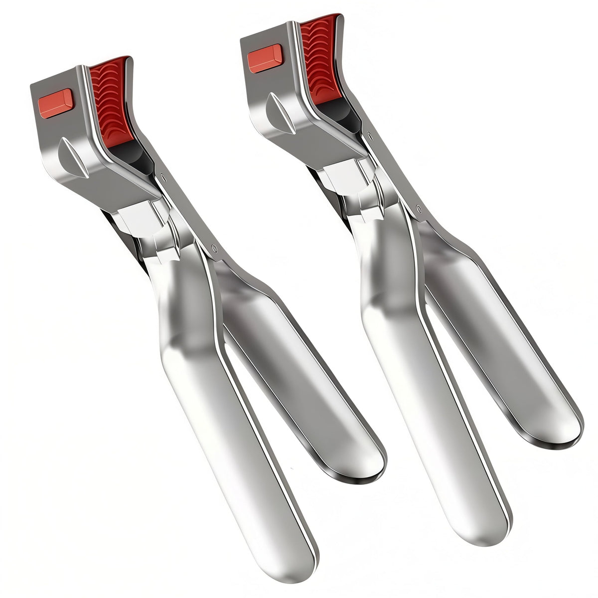 2PCS Hot Plate Grippers,anti scald bowl Stainless Steel holder clip,non-slip hot plate gripper tongs,multi-function anti-scald bowl clip for kitchen