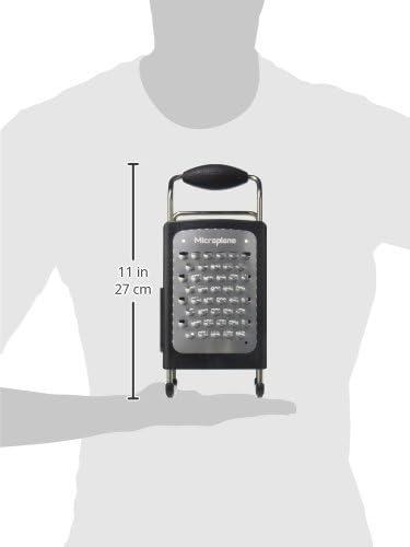 Microplane Four Sided Stainless Steel Ultra-Sharp Multi-Purpose Box Grater - Slicer, Fine, Ribbon, and Extra Coarse Blade Styles