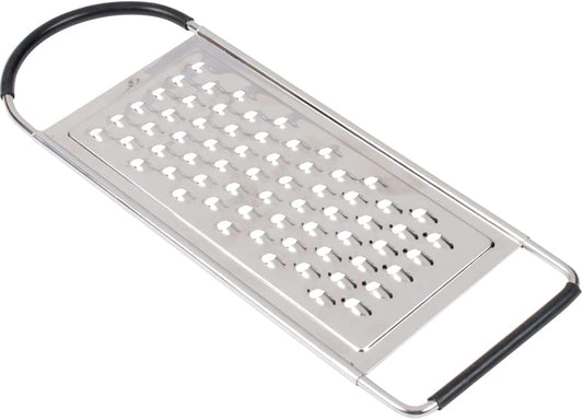 Metal Magery Stainless Steel Extra Course Handheld Non Slip Flat Grater Ideal for Vegetables, Cheese, Eggs