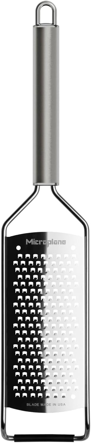 Microplane Professional Series Kitchen Grater new Coarse for Cheese, Carrot, Ginger, Coconut, Nuts and Horseradish with Stainless Steel Blades - Made in USA