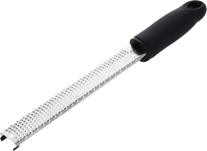 MasterChef Lemon Zester Grater with Handle, Stainless Steel, Non Slip Grip