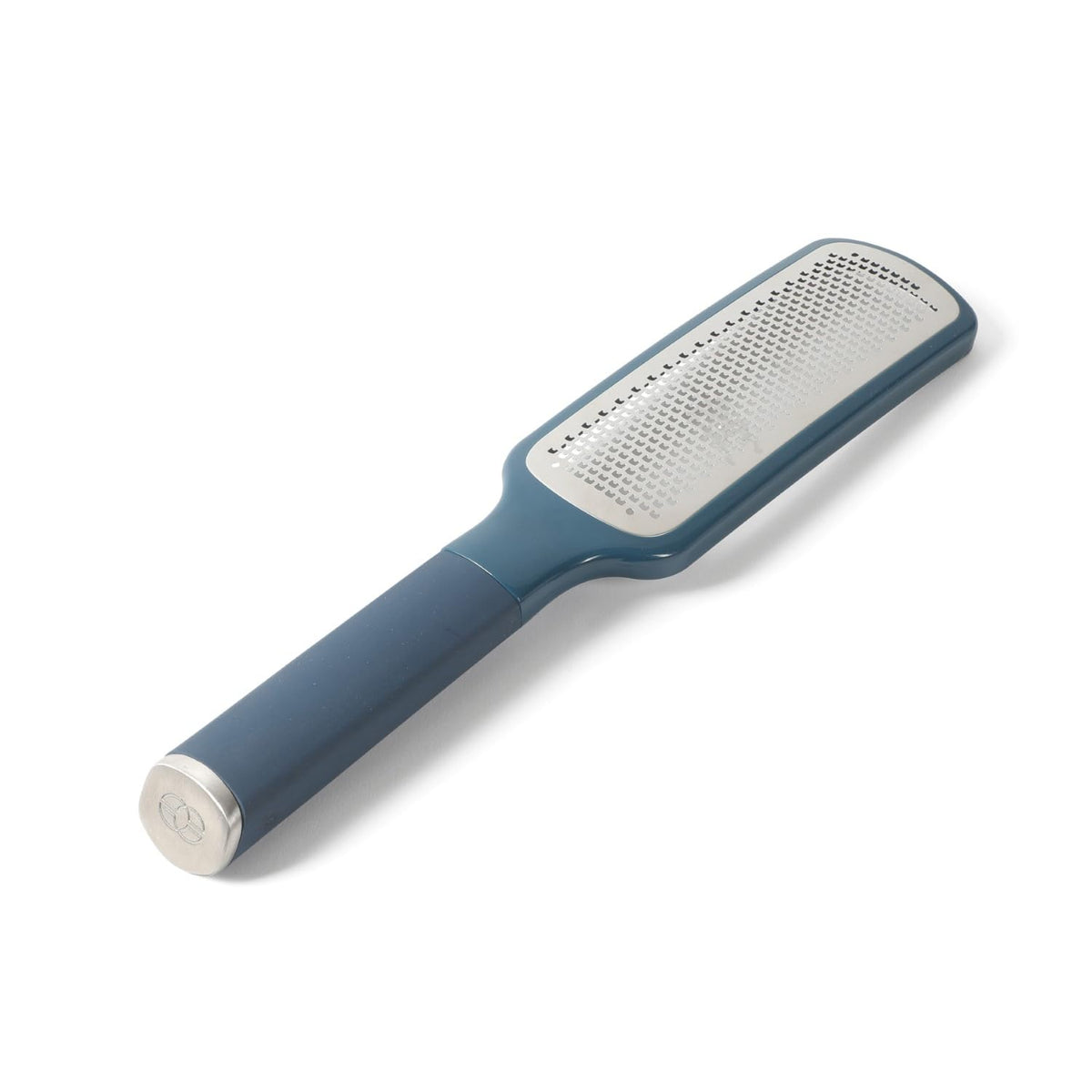Calphalon Edge 2 Piece Stainless Steel Handheld Cheese Grater and Lemon Zester W/Covers & Rubber Handles - Taupe