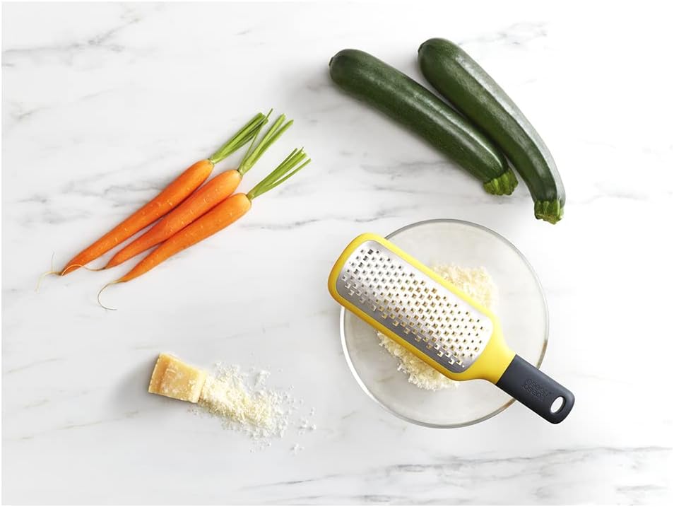 Joseph Joseph Coarse Grater – Easy-Grip Handle with Sharp Stainless Steel Blades & Non-Slip Tip