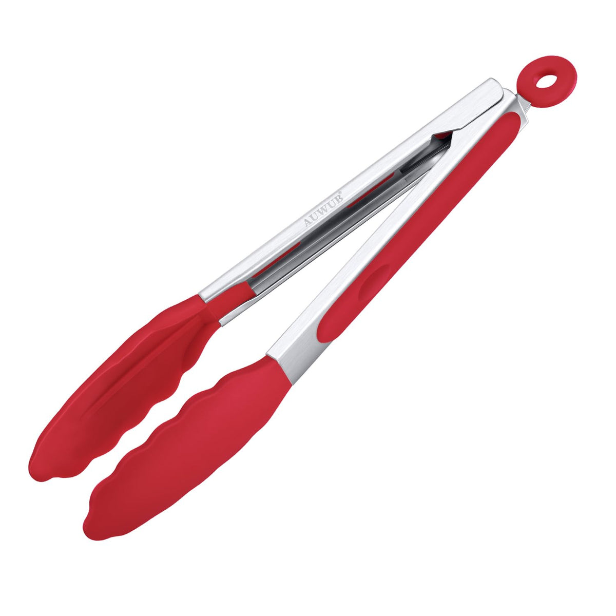 9 Inch Kitchen Tongs,Silicone Non-Slip Cooking Utensil for Grilling