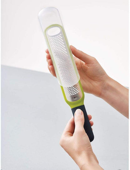 Joseph Joseph 20049 Handi-Zest Multi-Function Zester with Blade Wiper, Green