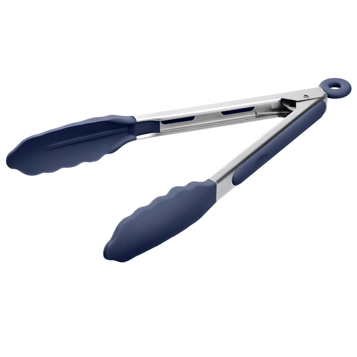 Doosu Kitchen Tongs with Silicone Tips for Cooking Serving (9+12in, Red)