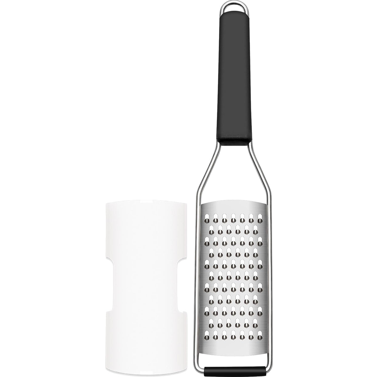 Cambom Lemon Zester Grater Three-piece Suit - Heavy Duty Kitchen Tool for Parmesan Cheese, Ginger, Garlic, Nutmeg, Chocolate, Vegetables，Fruits，Stainless Steel Grater Dishwasher Safe Black