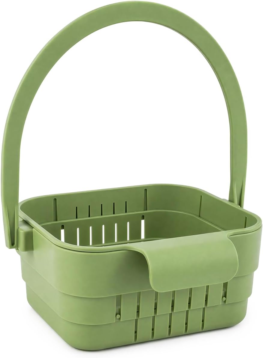 Kitchen Foldable Hanging Sink Drain Basket - Faucet Hanging Strainer Basket