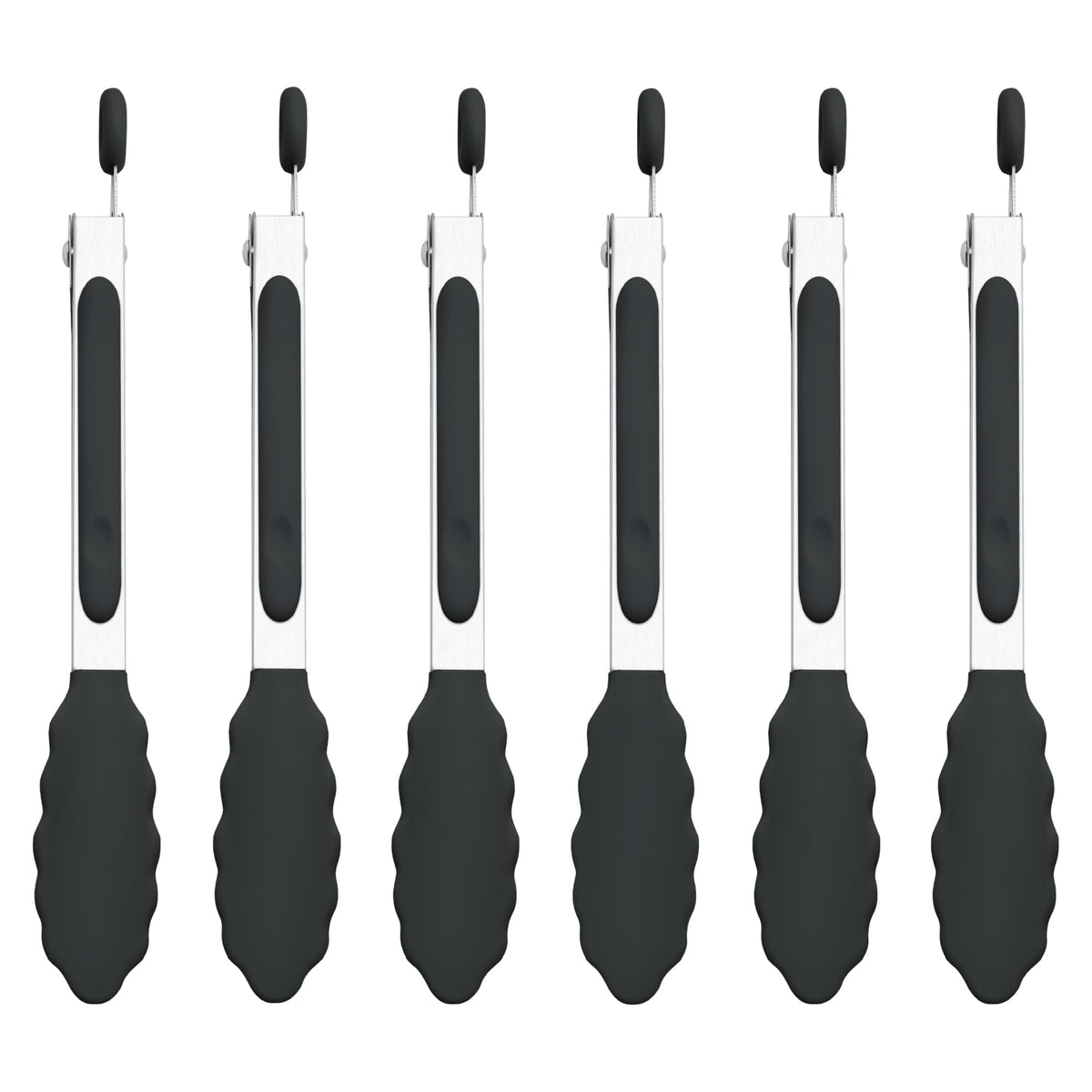 7/9/12 Inch Kitchen Tongs Set of 3, Cooking Tongs with Silicone Tips