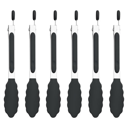 7/9/12 Inch Kitchen Tongs Set of 3, Cooking Tongs with Silicone Tips
