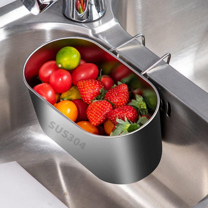 Stainless Steel Sink Strainer Basket, Hanging Kitchen Sink Food Catcher