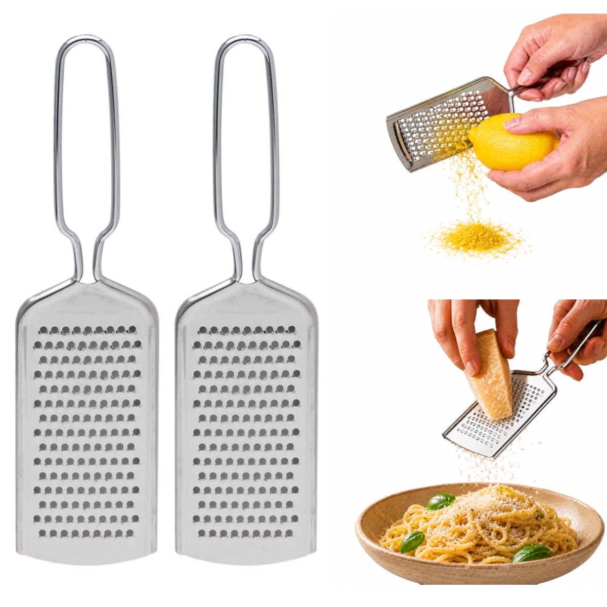 HIC Kitchen Nutmeg Grater, Stainless Steel, Grates Nutmeg, Cinnamon Sticks, Block Chocolate, Ginger, and Hard Cheeses