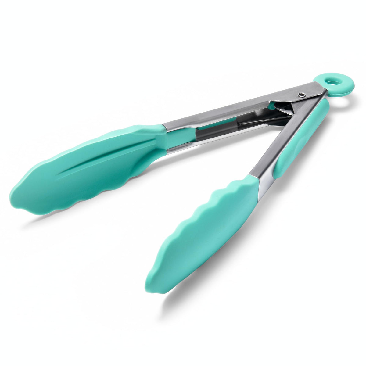 Doosu Kitchen Tongs with Silicone Tips for Cooking Serving (9+12in, Red)