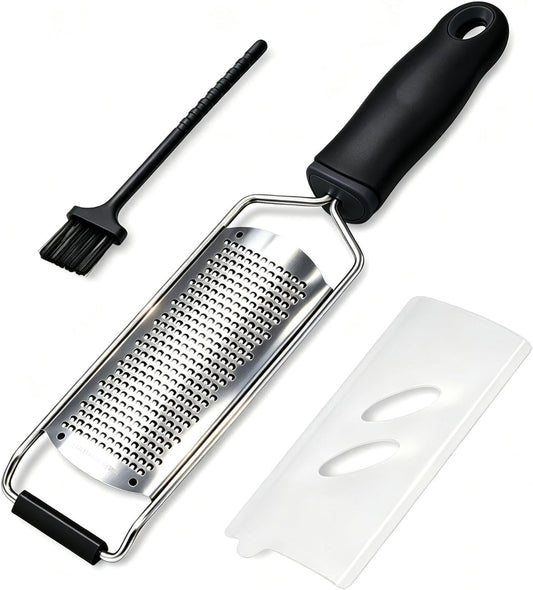 Cheese Grater & Lemon Zester,Stainless Steel Hand Grater for Garlic