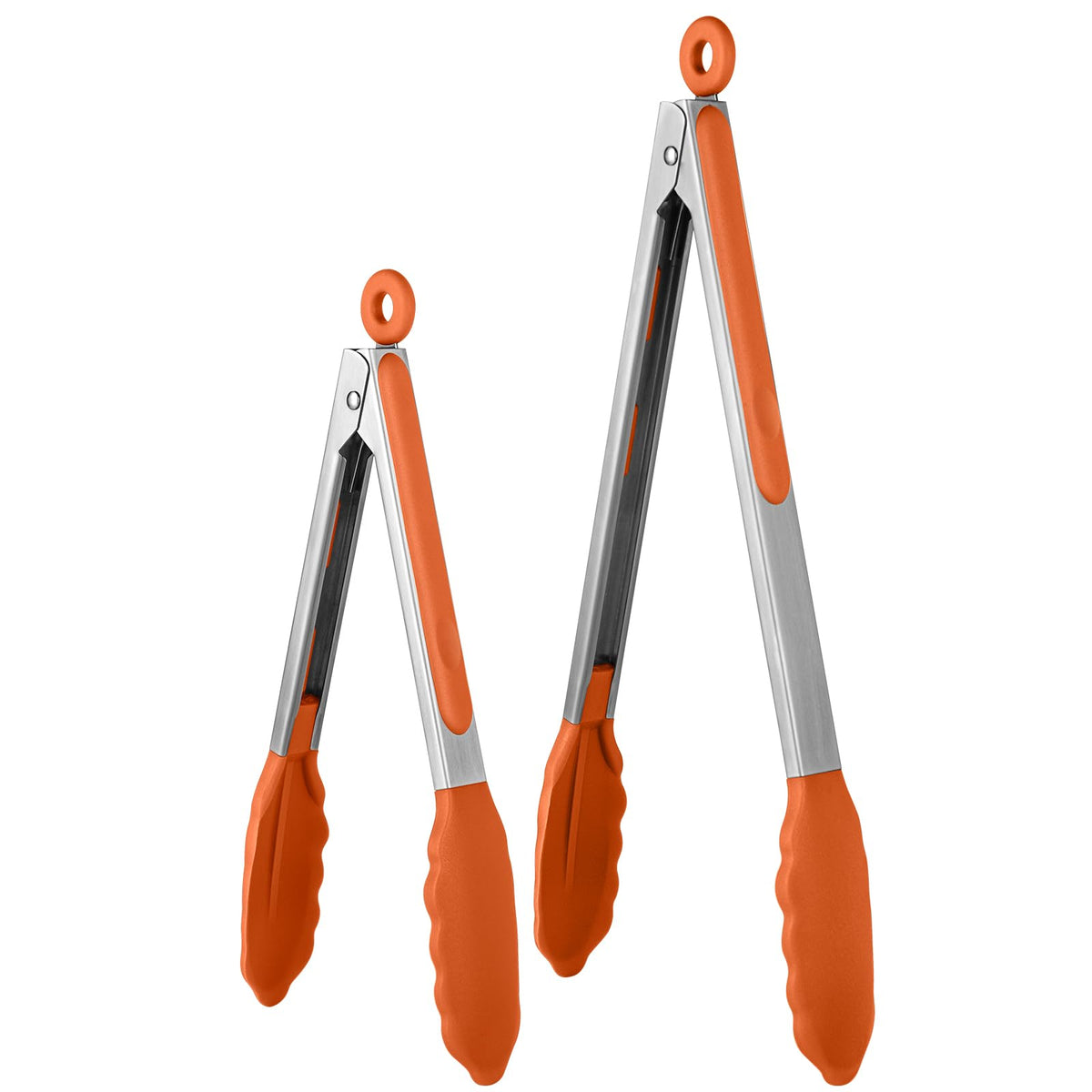 U-Taste Kitchen Tong for Cooking, 600ºF Heat-Resistant Silicone, 2Pcs/Black