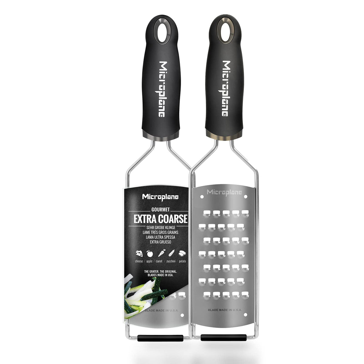 Microplane Gourmet Series Hard Cheese Grater (Fine, Black)