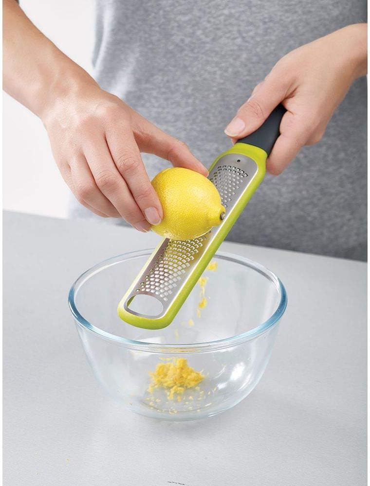 Joseph Joseph 20049 Handi-Zest Multi-Function Zester with Blade Wiper, Green