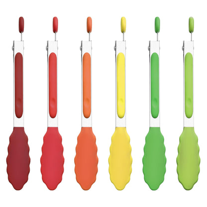 7/9/12 Inch Kitchen Tongs Set of 3, Cooking Tongs with Silicone Tips