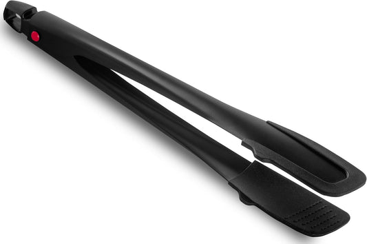 Professional Stainless Steel Kitchen Tongs, Dishwasher safe 12'' Black