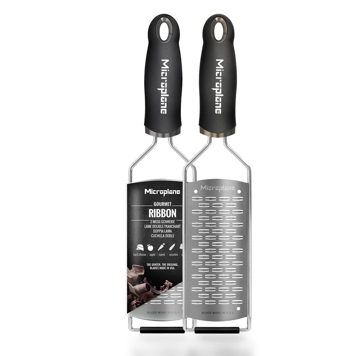 Microplane Gourmet Series Hard Cheese Grater (Fine, Black)