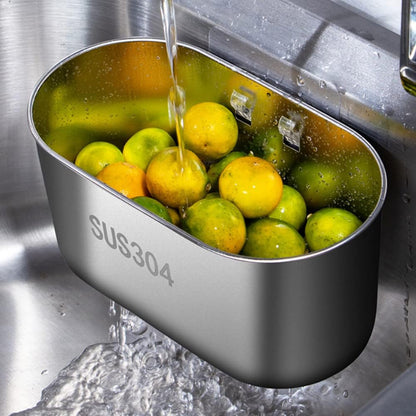 Stainless Steel Sink Strainer Basket, Hanging Kitchen Sink Food Catcher