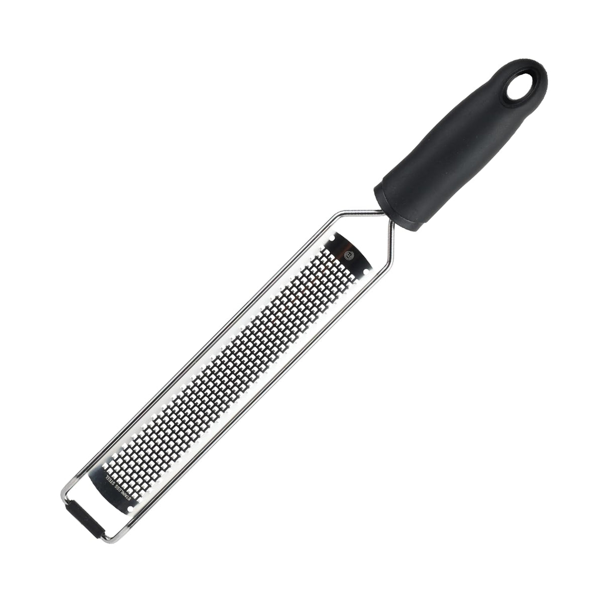 MasterChef Lemon Zester Grater with Handle, Stainless Steel, Non Slip Grip