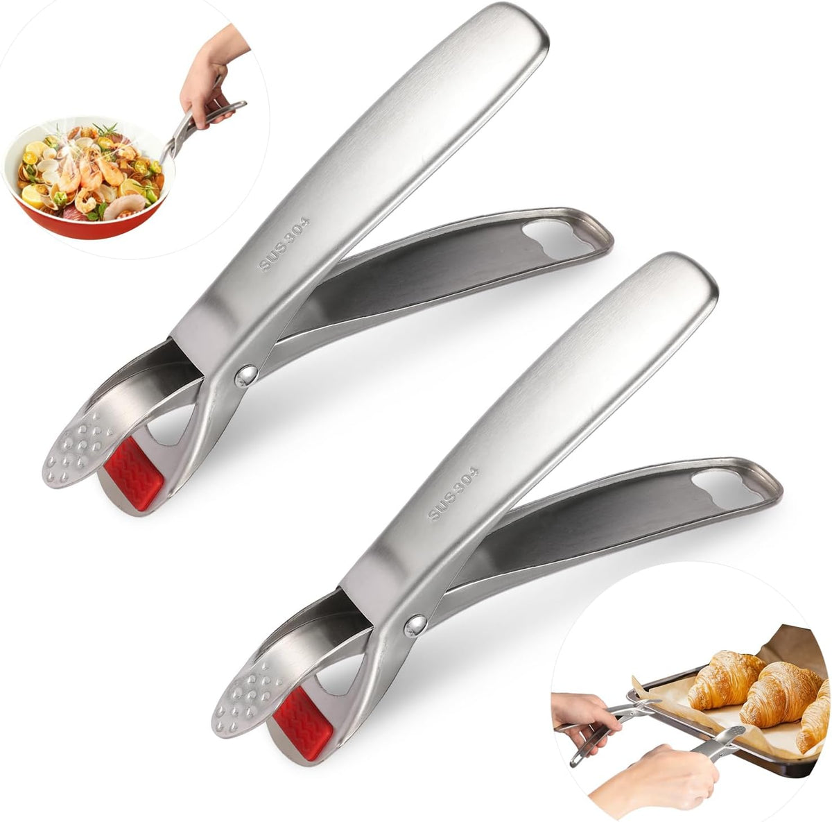Losaria Hot Plate Gripper Clips for Instant Pot Air Fryer and Microwave