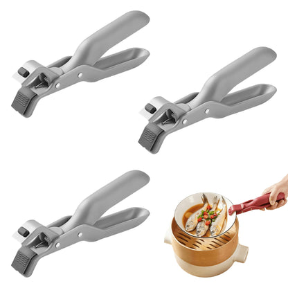 3 Pcs Hot Plate Grippers, 2026 New Multi-Function Anti-Scald Bowl Clip, Non-Slip Hot Plate Gripper Tongs for Microwave, Oven, Air Fryer, Steamer, Pots & Bowls (3 Pcs Mix Color)