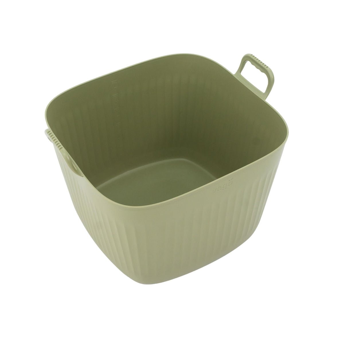 Vego FlexTrug Tub for Indoor, Outdoor Gardening Strainer Basket for Harvest, Rinse and Garden Use- 8 Gallon, Fog Gray