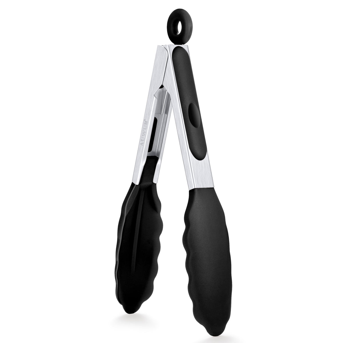 9 Inch Kitchen Tongs,Silicone Non-Slip Cooking Utensil for Grilling