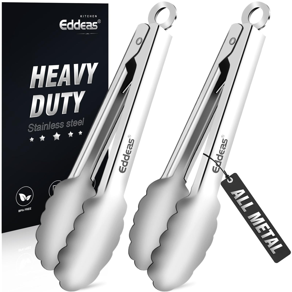 Kitchen Tongs Up To 600°F Silicone Tongs for Cooking 3Pcs 7,9,12 IN