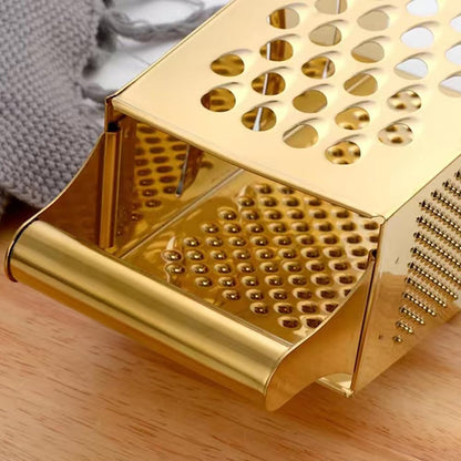 Stainless Steel 4 Sides Multifunctional Grater Slicer with Handle