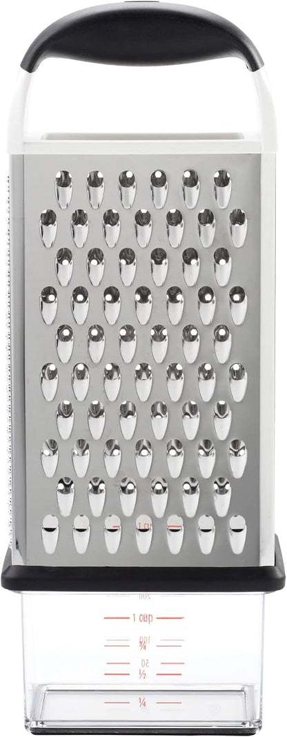 OXO Good Grips 4-Sided Box Grater for Cheese & Vegetables with Container