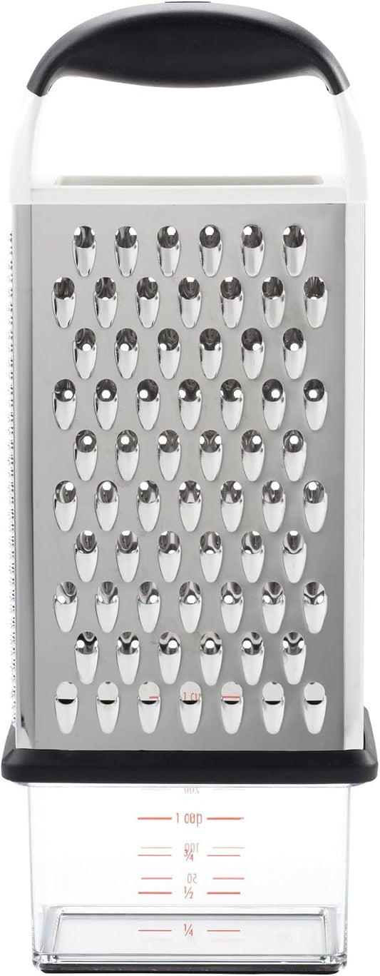 OXO Good Grips 4-Sided Box Grater for Cheese & Vegetables with Container