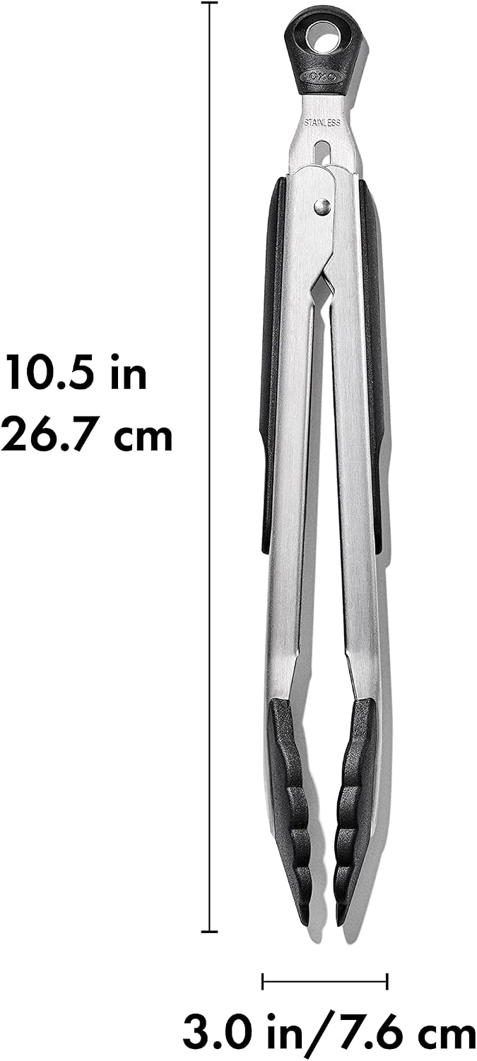 OXO Good Grips 9-Inch Locking Tongs with Nylon Heads