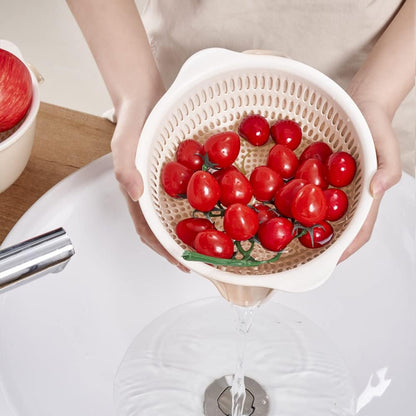 2 in 1 Kitchen Colander Set with Bowl Strainer (2 Sets 2.5 Qt)
