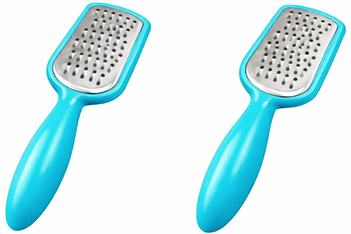 2 Pcs. Stainless Steel Mini Grater Cheese Garlic Nutmeg Chocolate 5" BPA Free