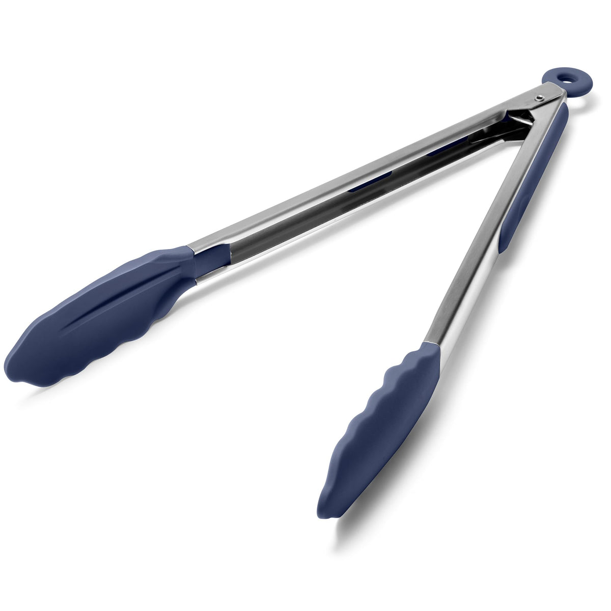 Doosu Kitchen Tongs with Silicone Tips for Cooking Serving (9+12in, Red)