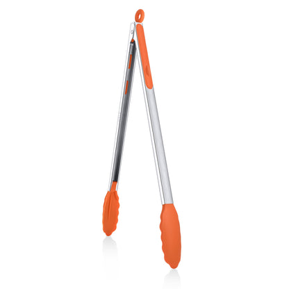 9 Inch Kitchen Tongs,Silicone Non-Slip Cooking Utensil for Grilling