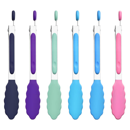 7/9/12 Inch Kitchen Tongs Set of 3, Cooking Tongs with Silicone Tips