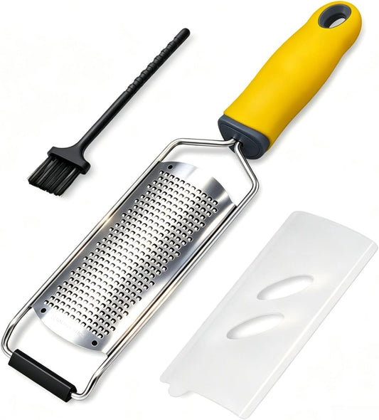 Cheese Grater & Lemon Zester,Stainless Steel Hand Grater for Ginger