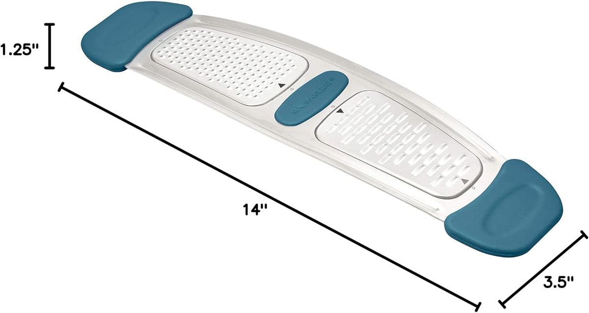 Rachael Ray Multi Stainless Steel Grater, Marine Blue, Small