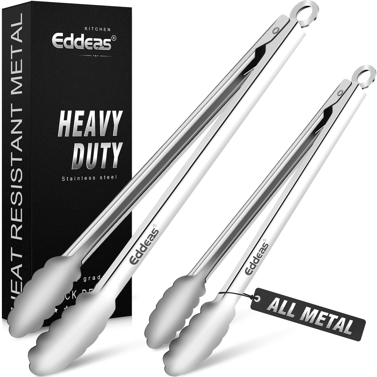 Kitchen Tongs Up To 600°F Silicone Tongs for Cooking 3Pcs 7,9,12 IN