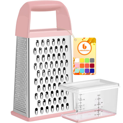 Cheese Grater With Container Box Grater Stainless Steel Kitchen Blue