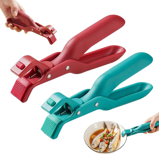 Multi-Function Anti-Scald Bowl Clip, 2PCS Multi-Purpose Hot Bowl Dish Plate Gripper Clips Tongs Clamp Holder for Kitchen, Silicone Non-Slip Anti-Scald Ironing Dish Clamp for Cooking