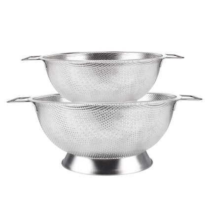 Gulex Colander Stainless Steel 3-Quart, Strainer Kitchen, Dishwasher Safe