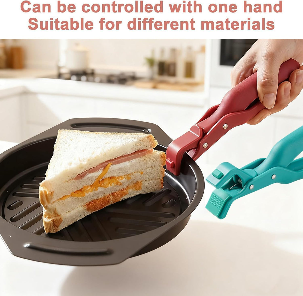 2 PCS Anti-Scald Bowl Clip, Hot Plate Gripper Lifters Tongs, Hot Bowl Dish Plate Gripper Clips Tongs Clamp Holder, 2025 Upgraded Silicone Anti Slip Clip, For Kitchen Dish Bowls Plates