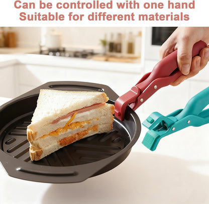 2 PCS Anti-Scald Bowl Clip, Hot Plate Gripper Lifters Tongs, Hot Bowl Dish Plate Gripper Clips Tongs Clamp Holder, 2025 Upgraded Silicone Anti Slip Clip, For Kitchen Dish Bowls Plates