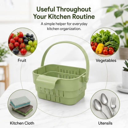 Foldable Hanging Sink Drain Basket Stretchable Kitchen Colander